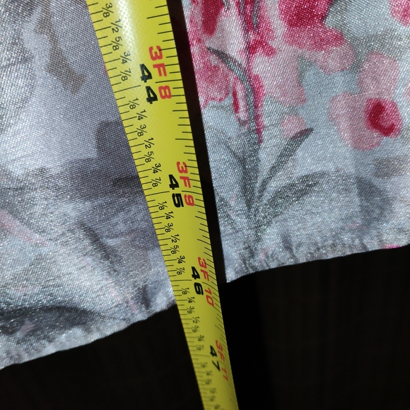 Jessica Howard Pink and Grey Floral Midi Dress SZ 18 - Picture 4 of 4